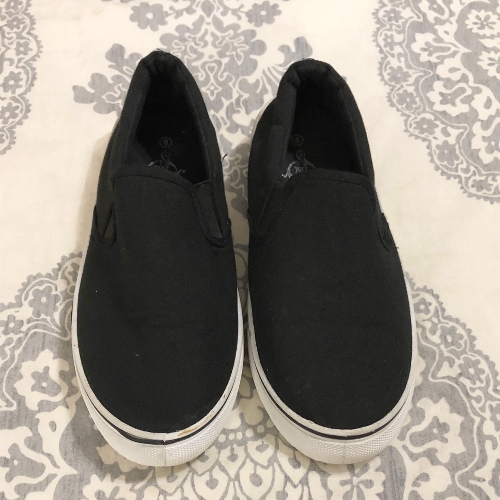 Soul Mates black slip on shoes